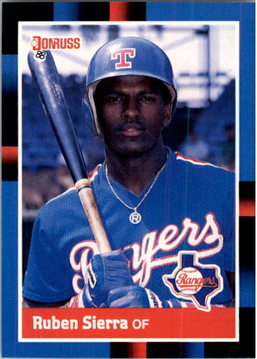 1988 Ruben Sierra Donruss Baseball Card #223
