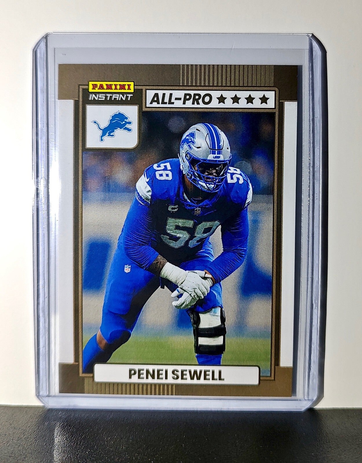 Penei Sewell 2024 All-Pro Panini NFL #12 Football Card Detroit Lions 1 of 101