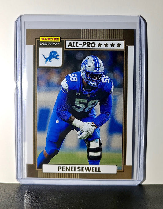 Penei Sewell 2024 All-Pro Panini NFL #12 Football Card Detroit Lions 1 of 101