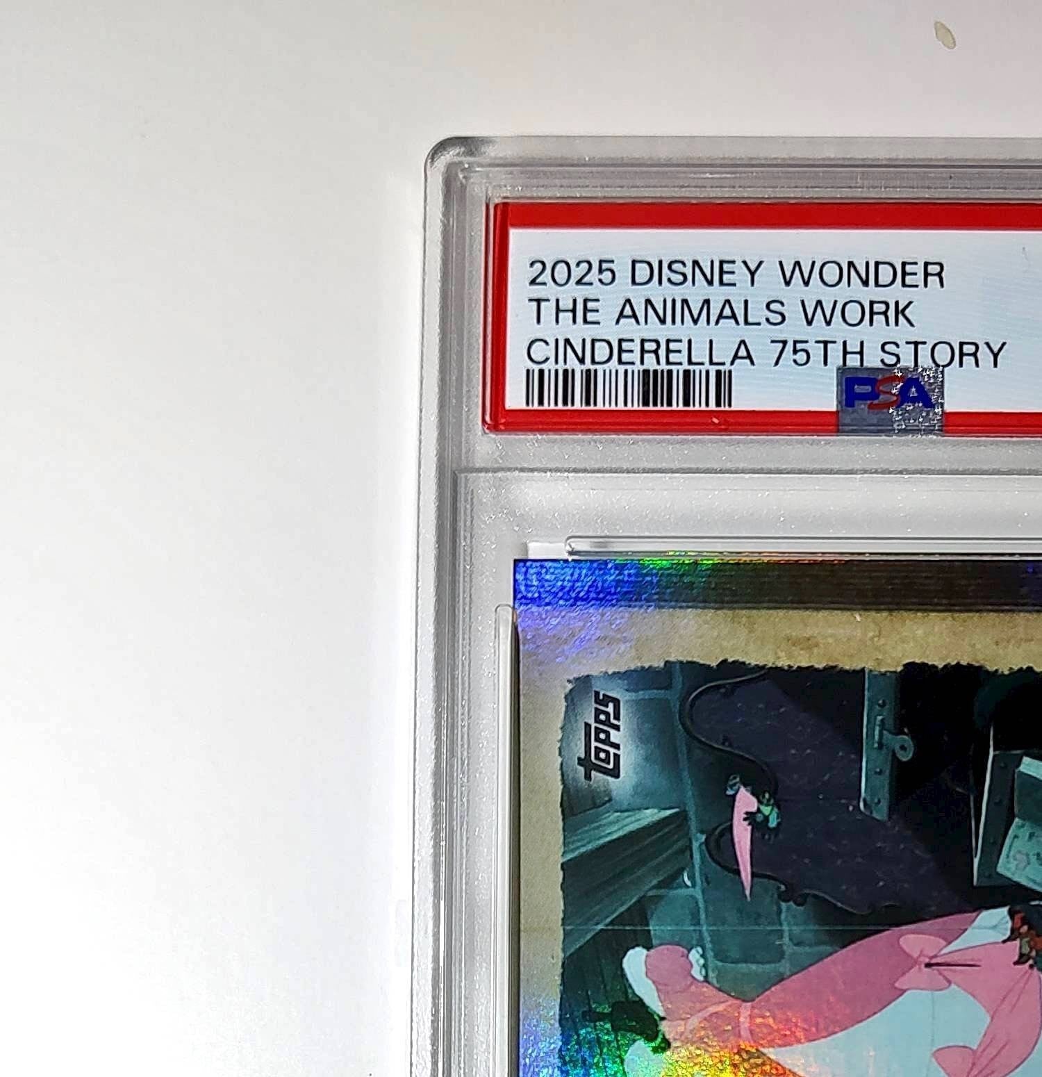 The animals work to create "Cinderelly's" dress 2025 Topps Disney #C75-10 PSA 9