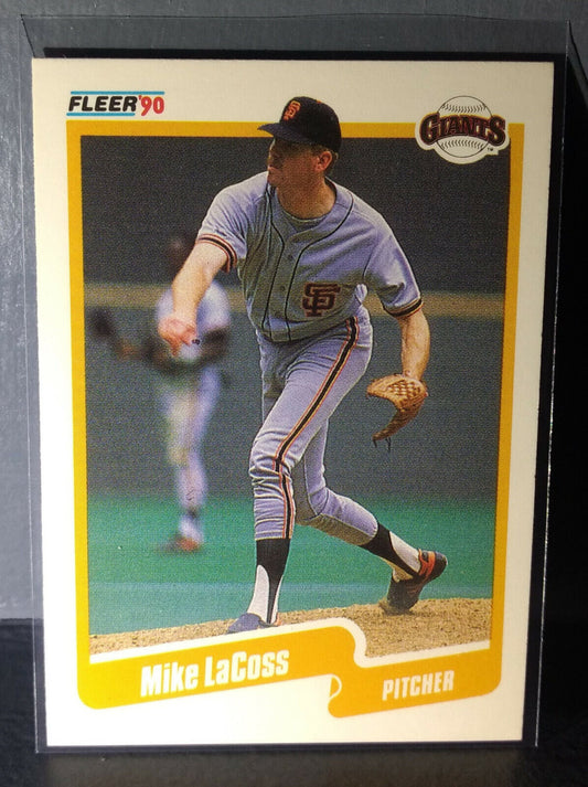 1990 Mike LaCoss Fleer Baseball Card #59