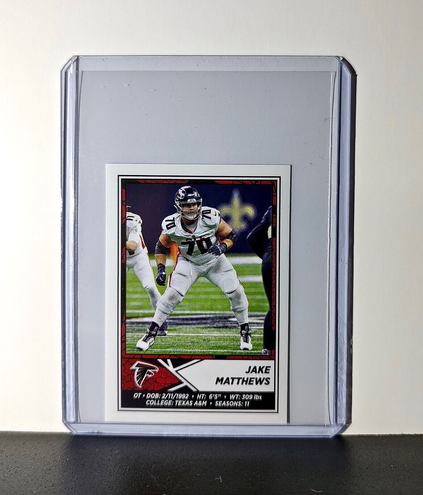 Jake Matthews 2024 Panini NFL Sticker #432 Atlanta Falcons