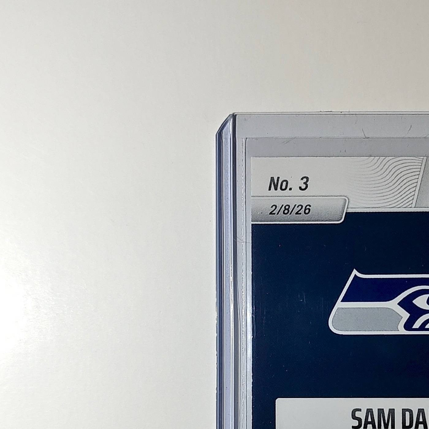 Sam Darnold 2026 Panini NFL Super Bowl LIX Champions #3 Card Seattle Seahawks