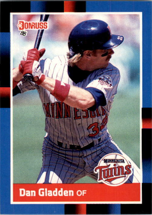 1988 Dan Gladden Donruss Baseball Card #491