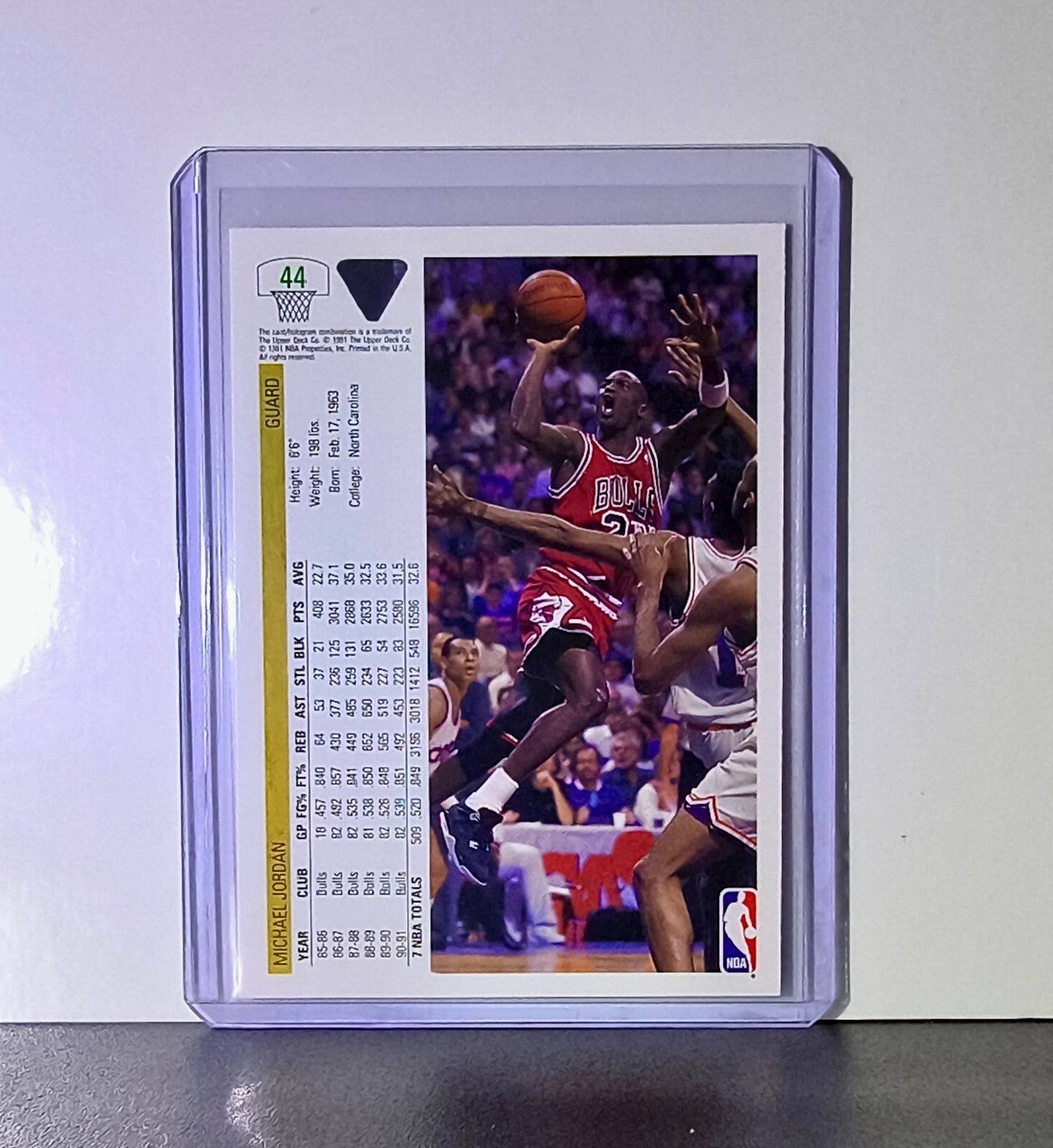 Michael Jordan 1991-92 Upper Deck #44 Basketball Card Chicago Bulls