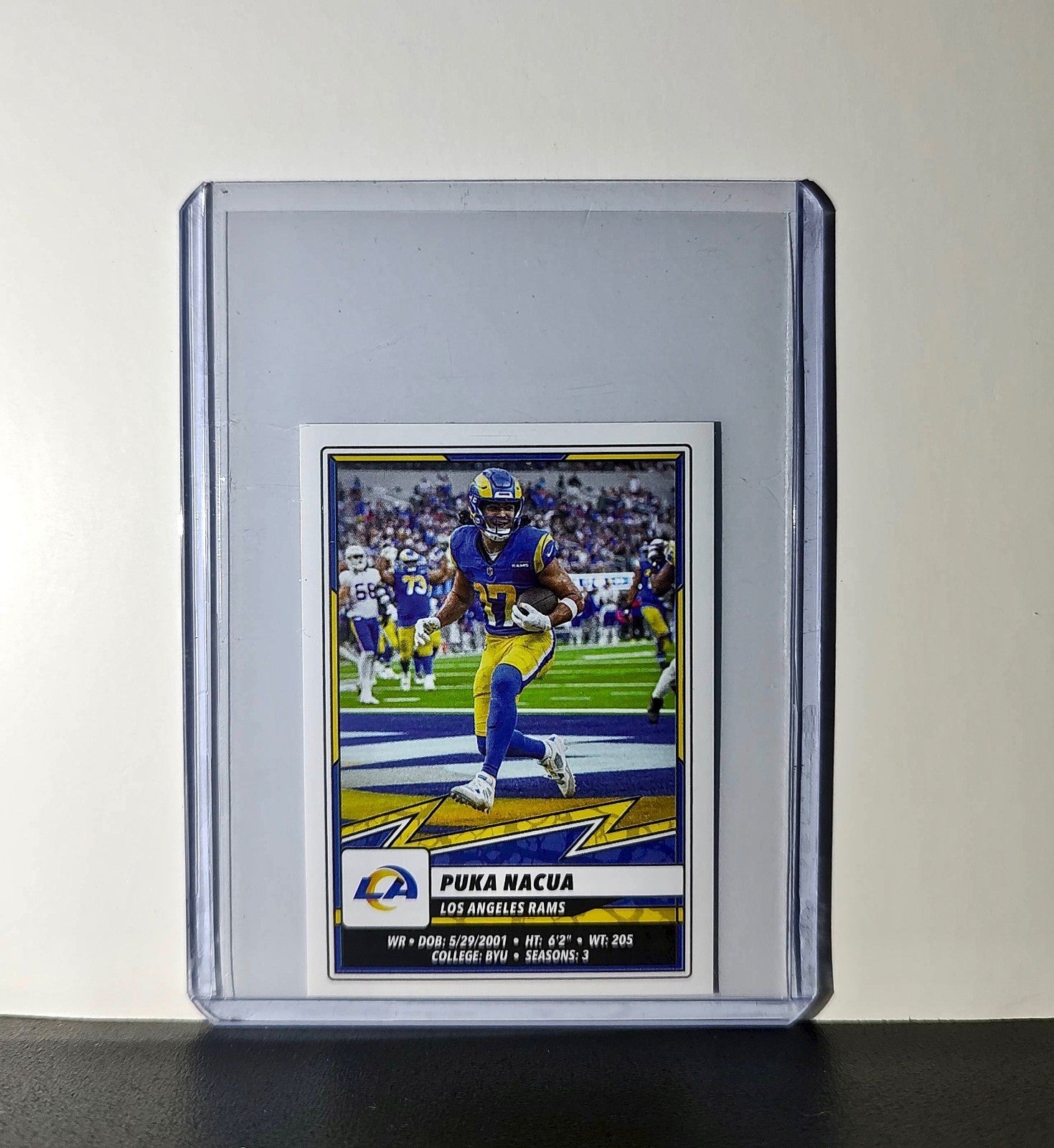 Puka Nacua 2025 Panini NFL #508 Sticker Los Angeles Rams