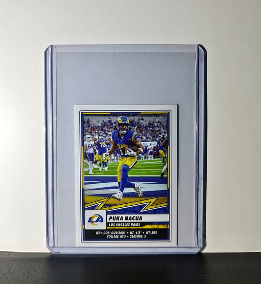 Puka Nacua 2025 Panini NFL #508 Sticker Los Angeles Rams