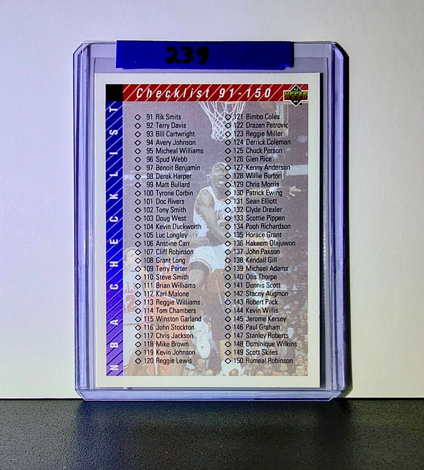 Michael Jordan 1992-93 Upper Deck Checklist #200 Basketball Card Chicago Bulls