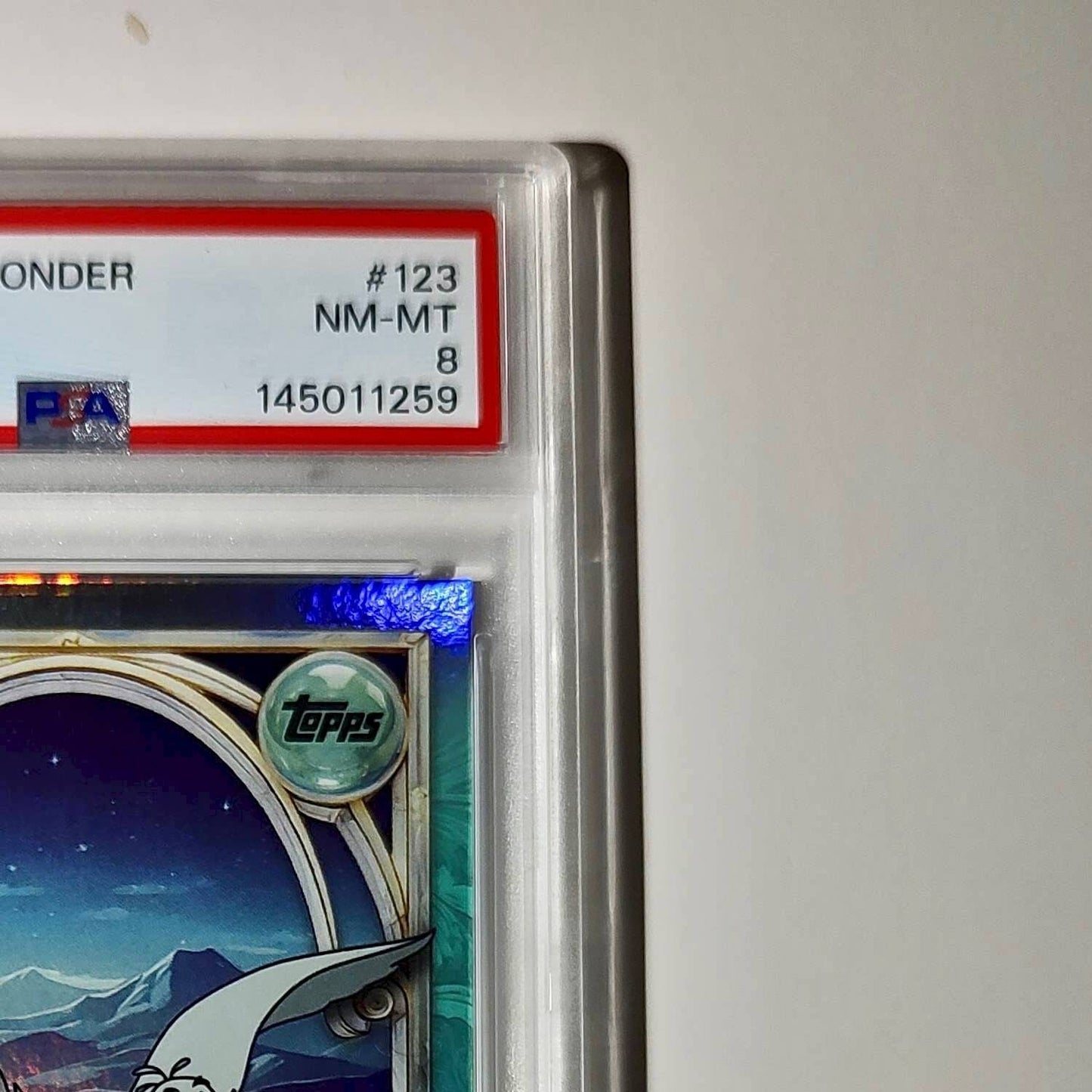 Scuttle 2025 Topps Disney Wonder #123 Diamond Card The Little Mermaid PSA 8