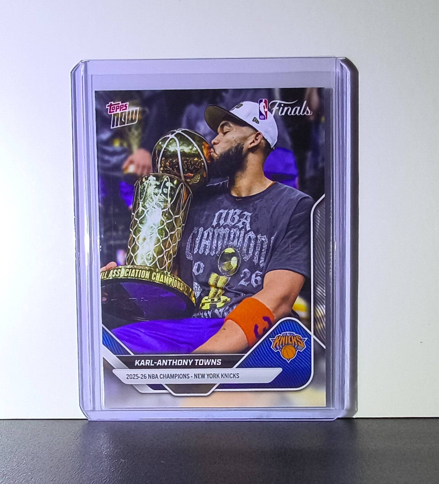 Karl-Anthony Towns 2026 Topps Now NBA Champions #C5-SP Card New York Knicks