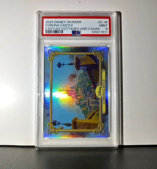 Corona Castle 2025 Topps Disney #C-16 Card Tangled PSA 9