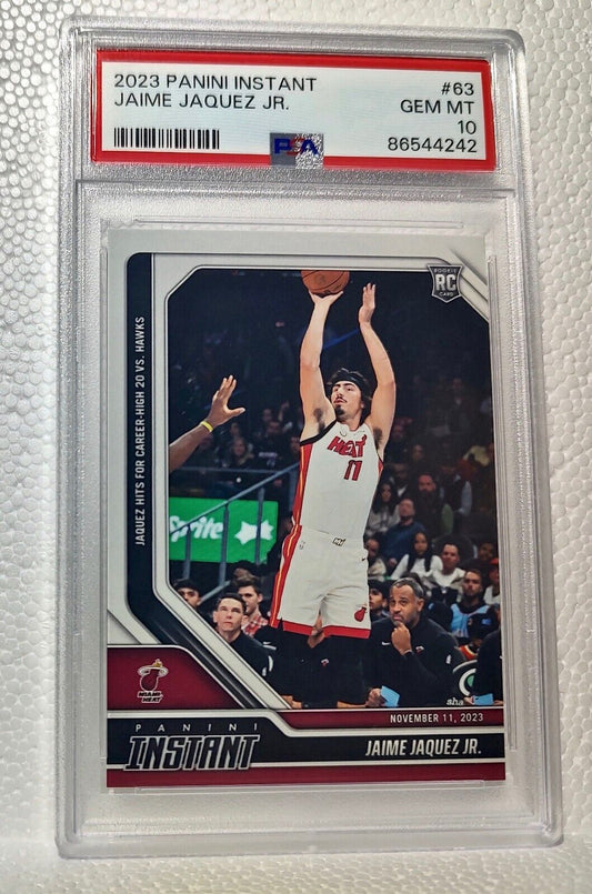 Jaime Jaquez Jr. 2023-24 Panini #63 NBA Rookie Card 1 of 183 PSA 10 Gem Mint