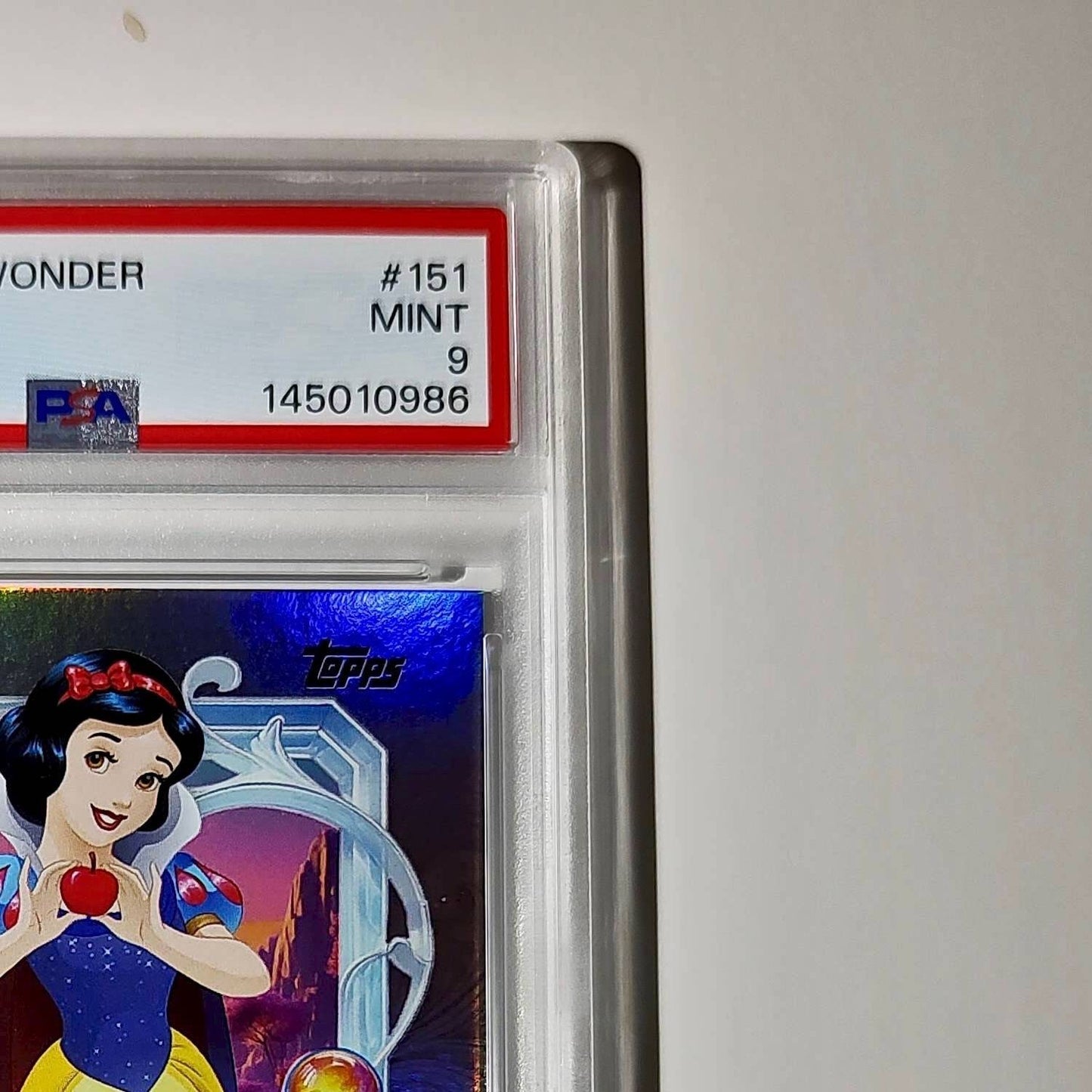 Snow White  2025 Topps Disney Cartoon Princess #151 Card PSA 9