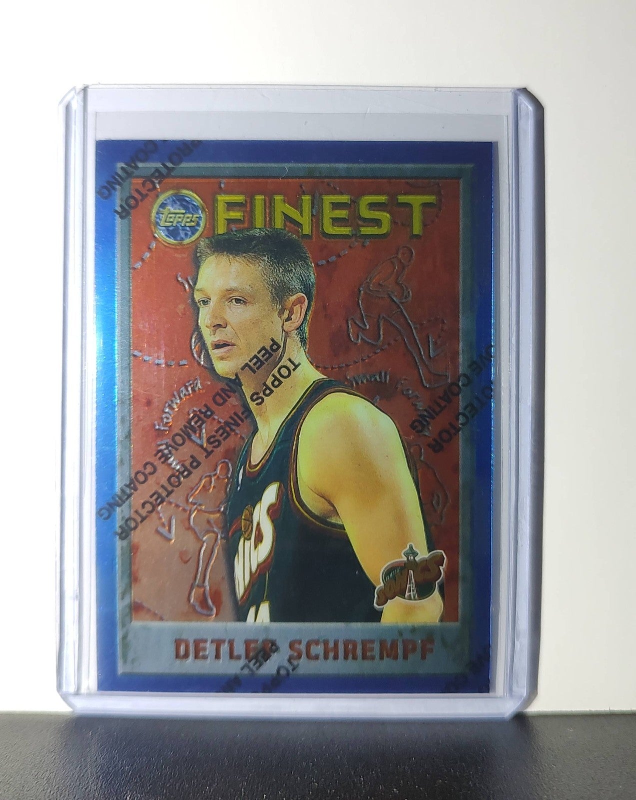 Detlef Schrempf 1995-96 Topps Finest NBA #239 Card SuperSonics