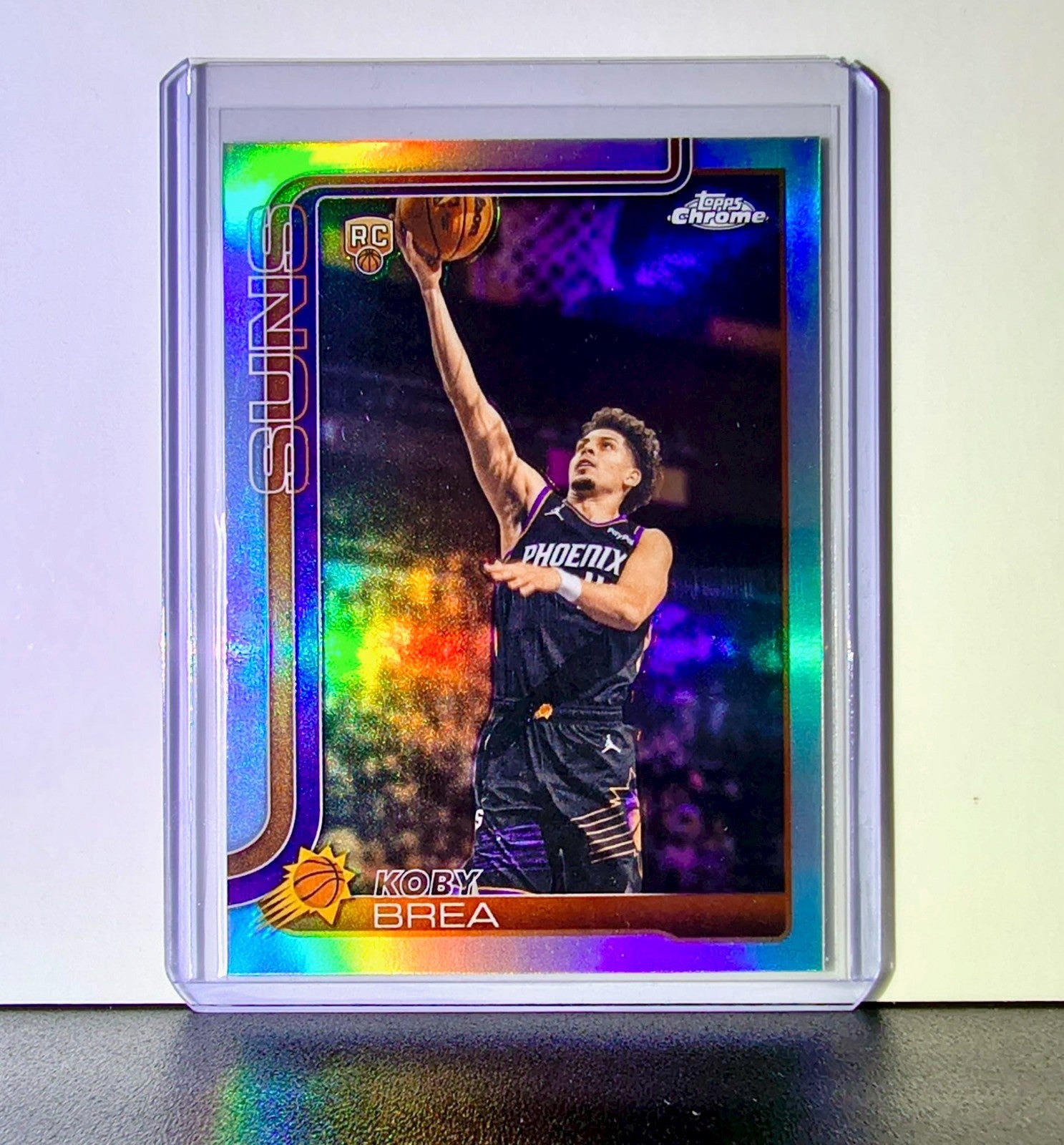 Koby Brea Rookie 2025-26 NBA Topps Chrome Update Refractor #192 Card Suns
