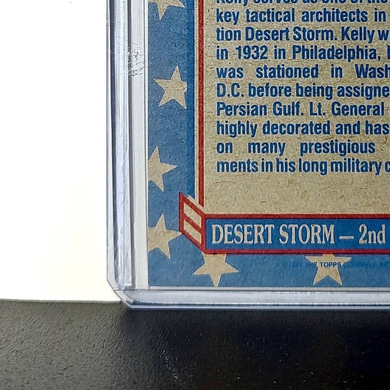 Lt. Gen. Thomas Kelly 1991 Topps Desert Storm #160 Card