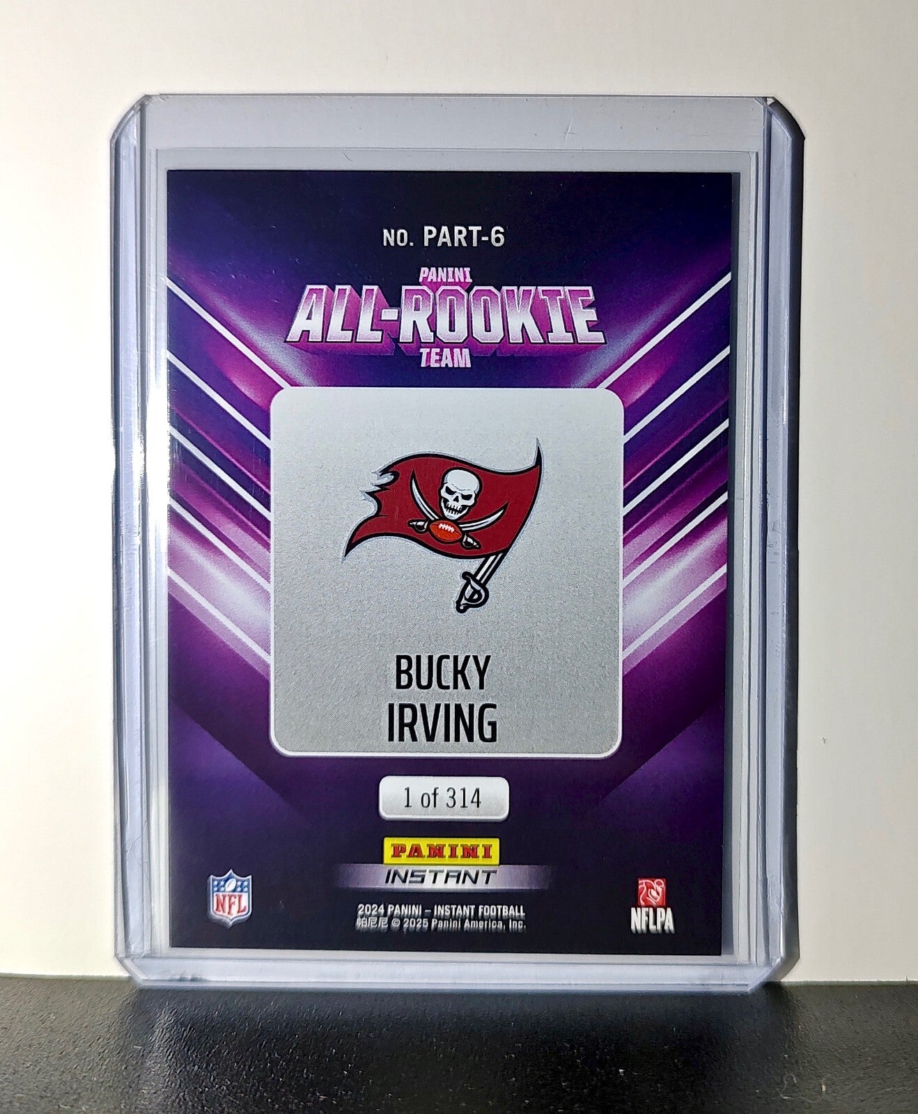 Bucky Irving Rookie 2024 Panini NFL #6 All-Rookie Card Buccaneers​ ​1 of 314