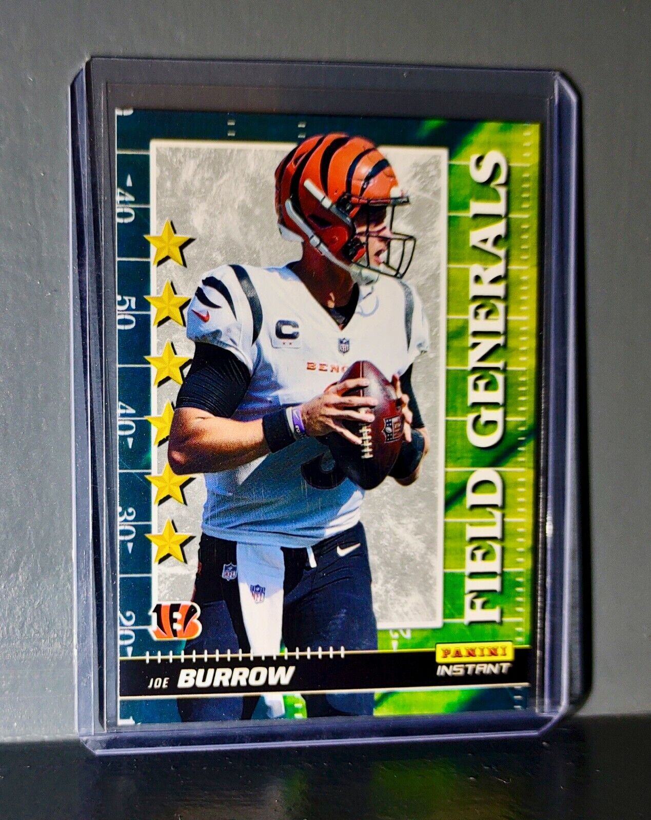 Joe Burrow 2021 Panini NFL Instant Field Generals #7 Rookie Card 1 of 2088