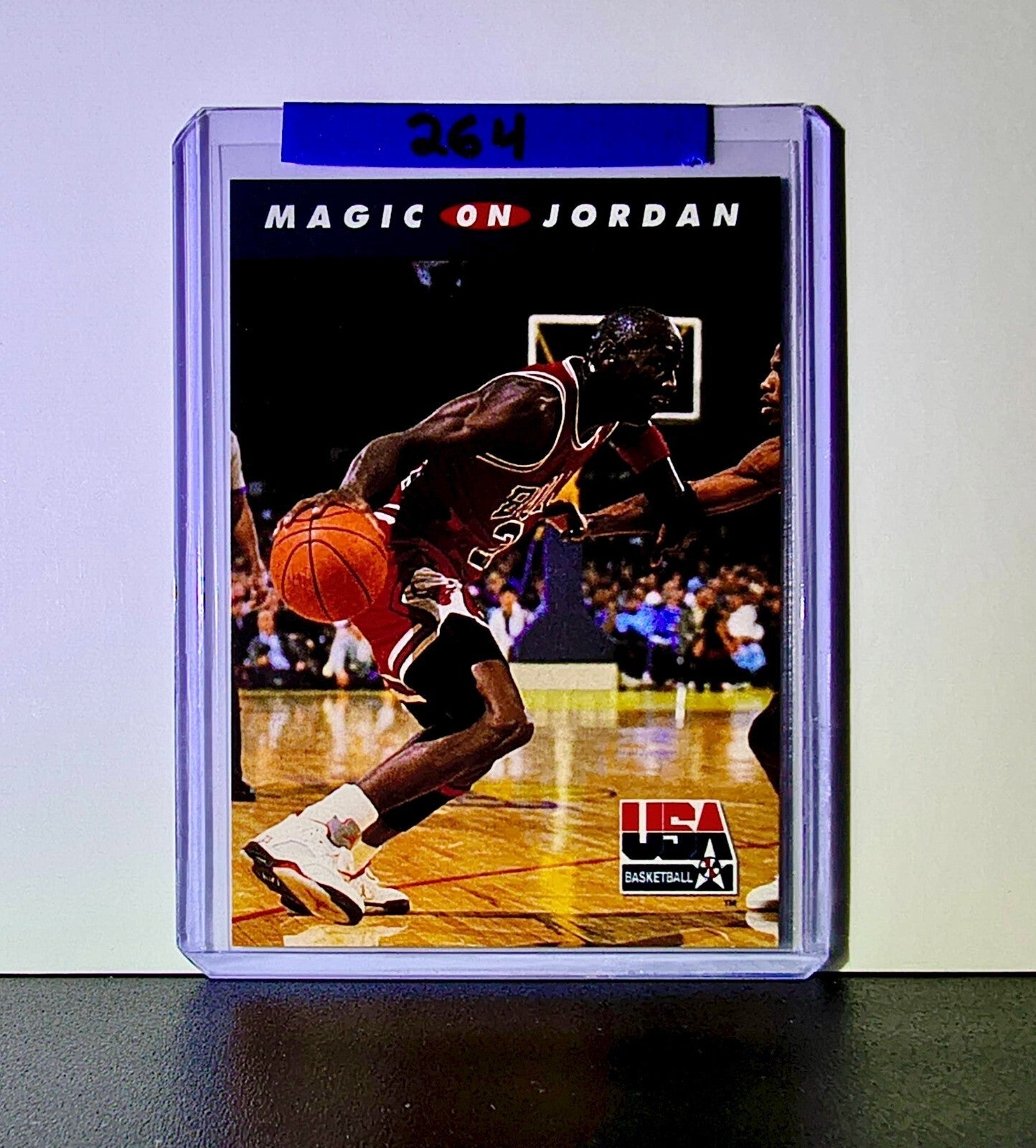 Michael Jordan Magic Johnson 1992-93 Skybox USA Basketball #105 Card Bulls