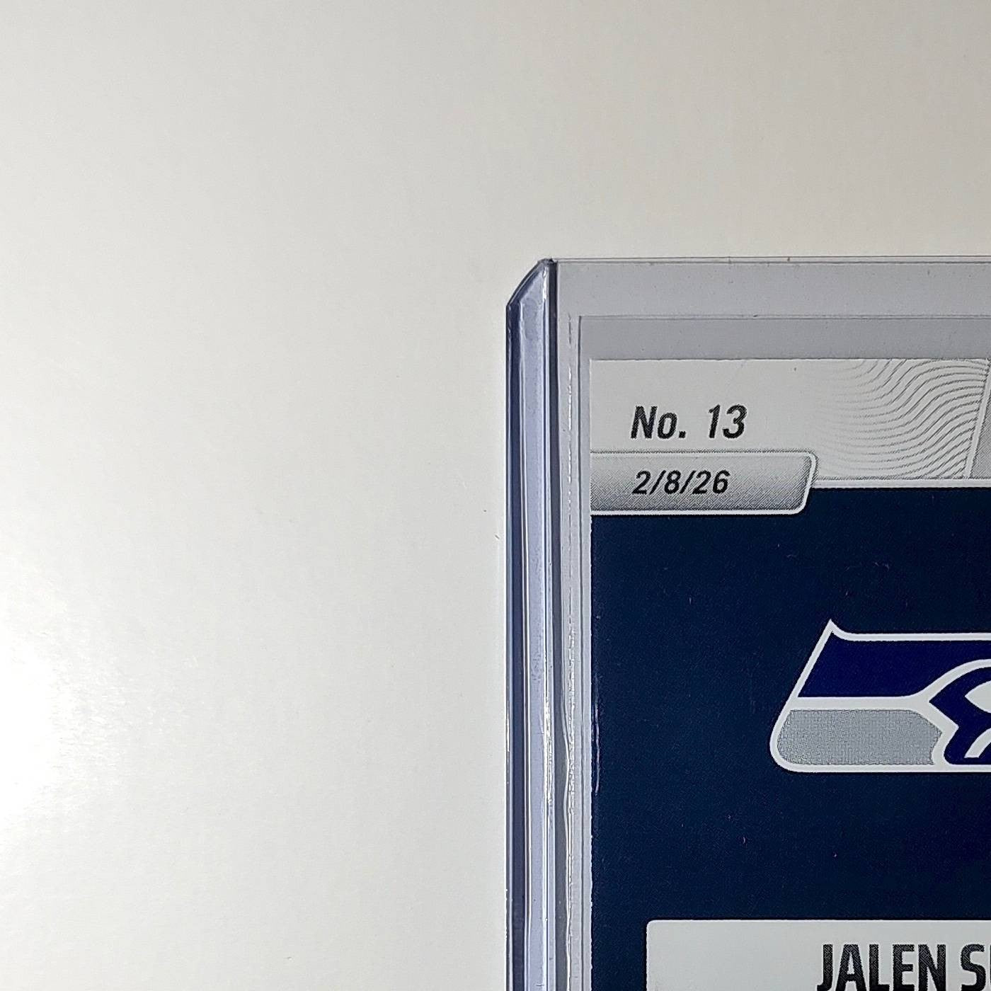 Jalen Sundell 2026 Panini NFL Super Bowl LIX Champions #13 Card Seattle Seahawks