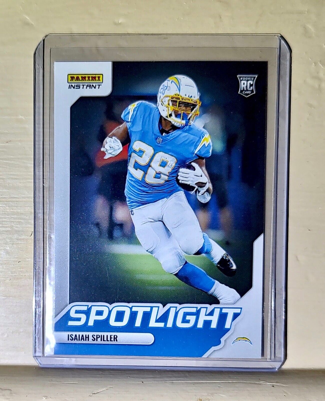 Isaiah Spiller 2022 NFL Panini #34 Spotlight Rookie Football Card 1/603