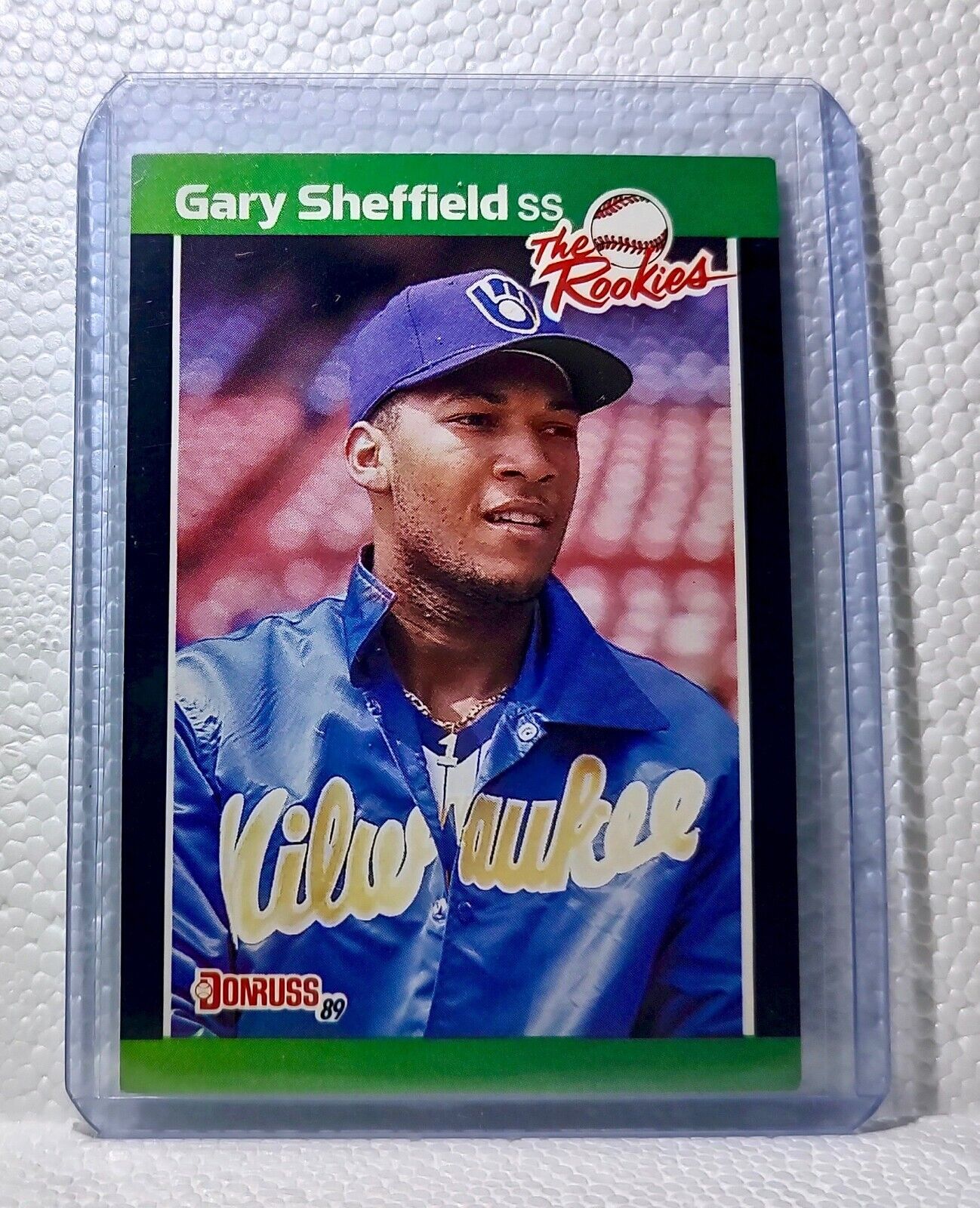 Gary Sheffield 1989 Donruss MLB #1 The Rookies Baseball Card Milwaukee Brewers