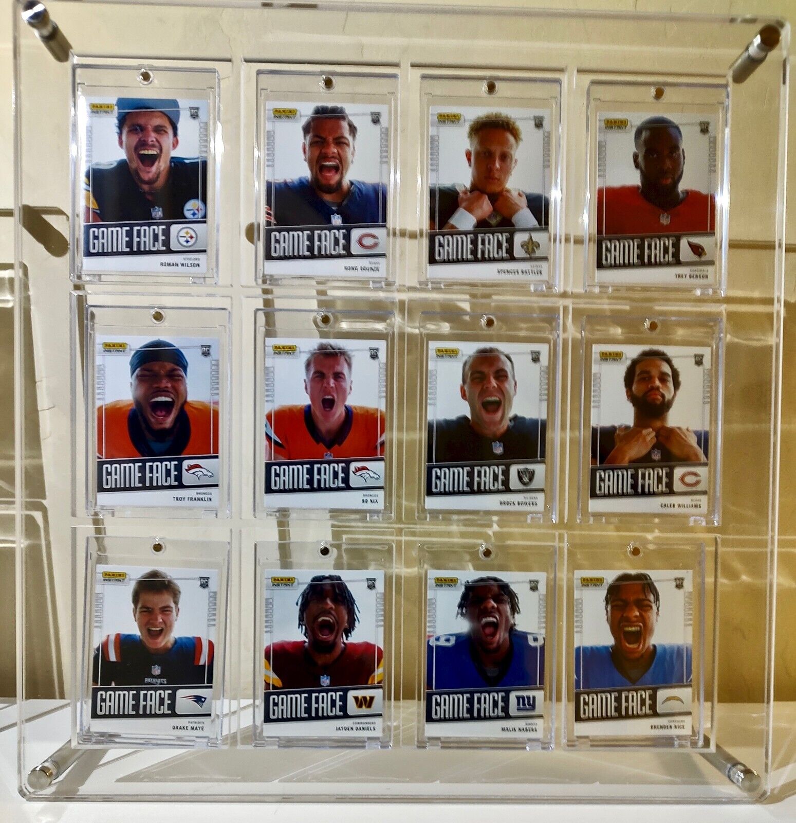 2024 Panini NFL Game Face Complete 36 Card Rookie Card Set 1/331 & Displays