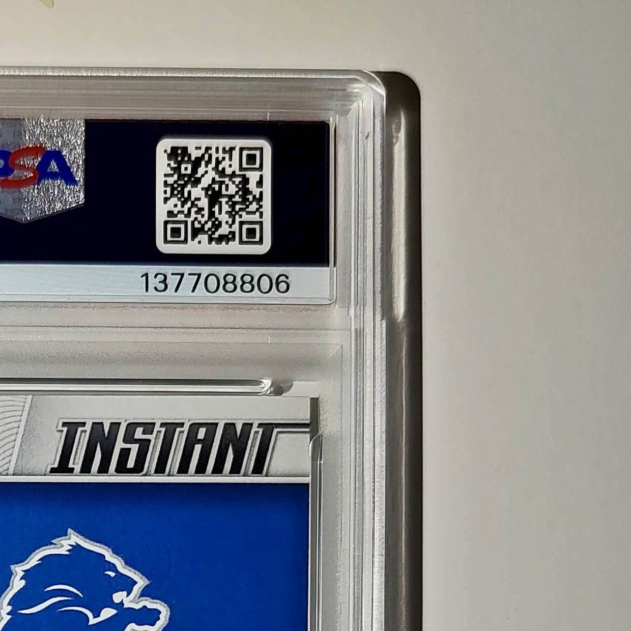 Jake Bates Rookie 2024 Panini NFL #147 Detroit Lions PSA 10 Auto 9