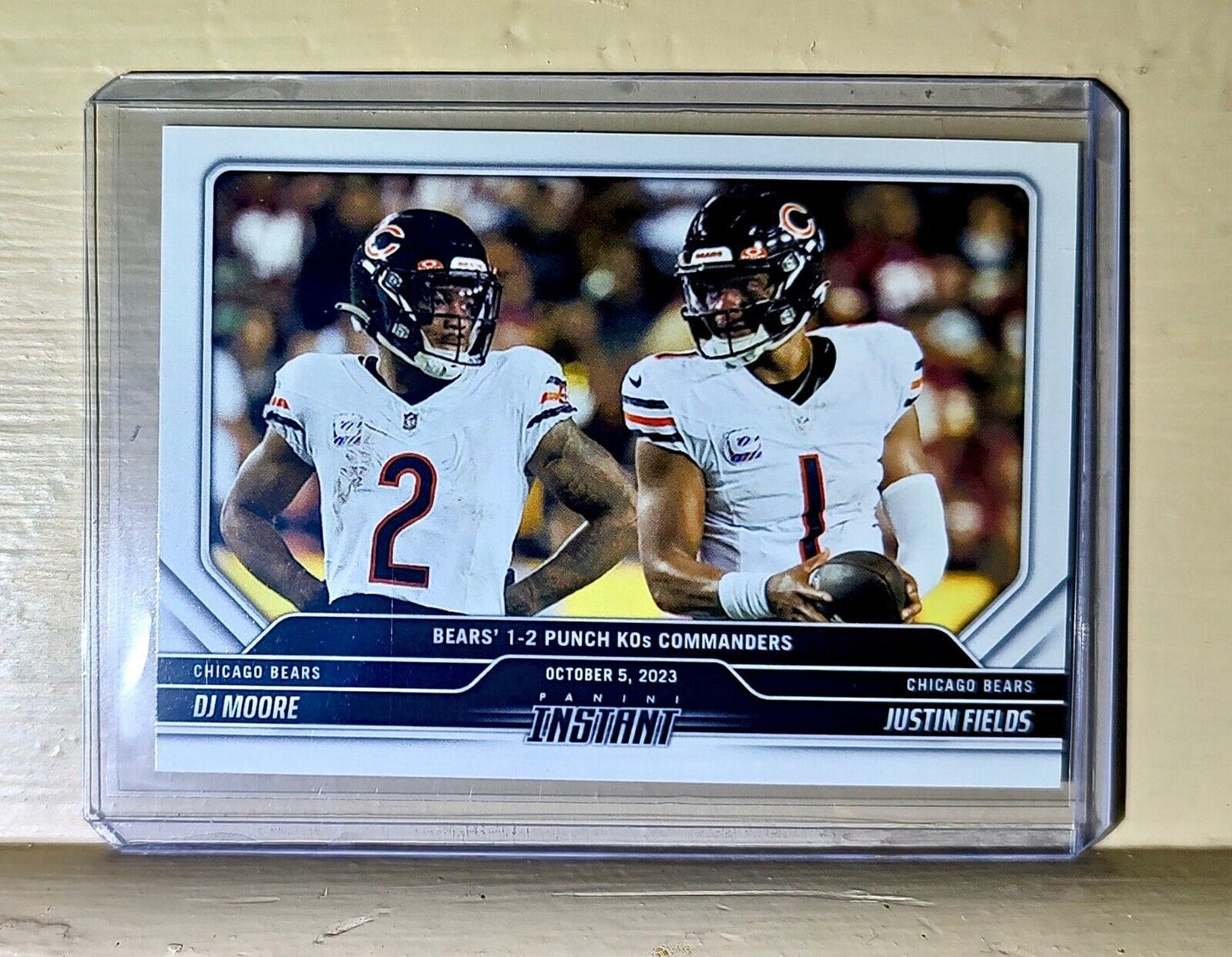 Justin Fields/D.J. Moore  2023 Panini NFL Football #11 Card 1 of 101 Bears