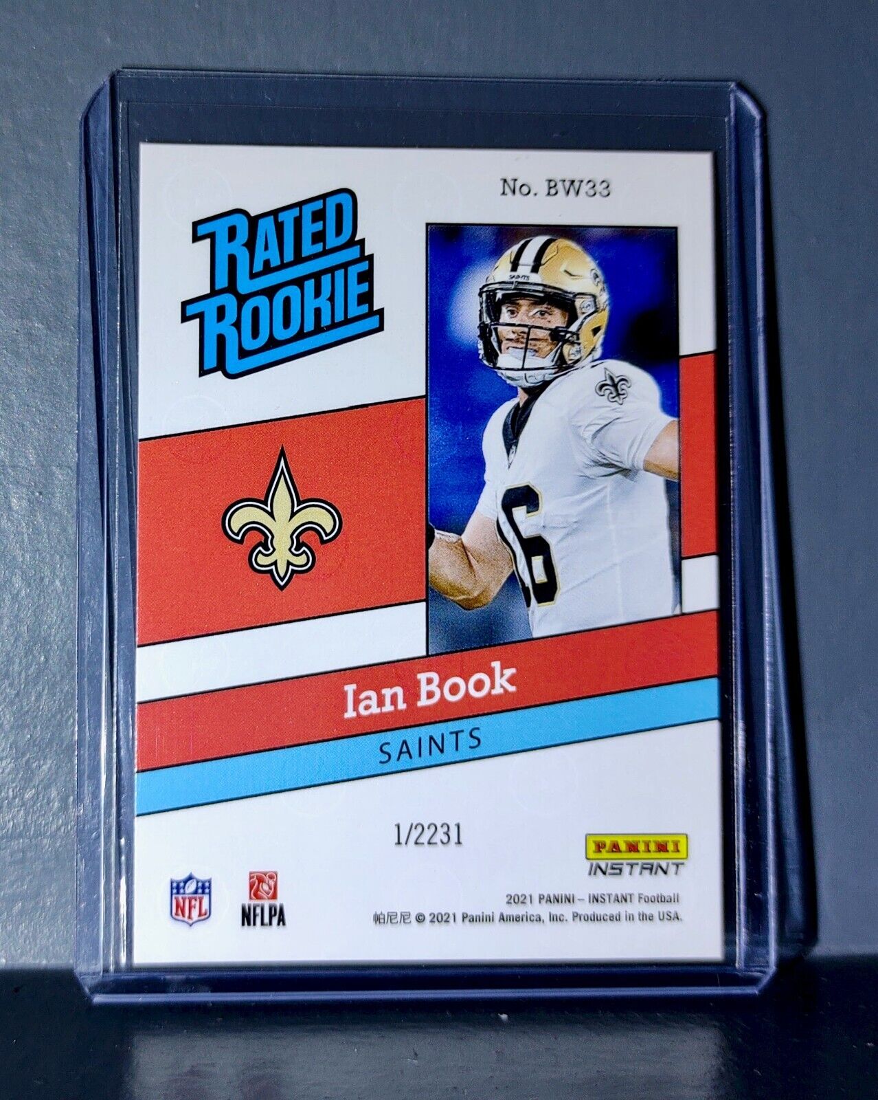 Ian Book 2021 Panini NFL Rated Rookie Retro #33 Rookie Card 1/2231