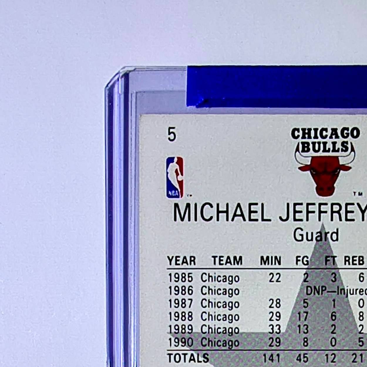 Michael Jordan 1990-91 NBA Hoops All-Star #5 Basketball Card Chicago Bulls