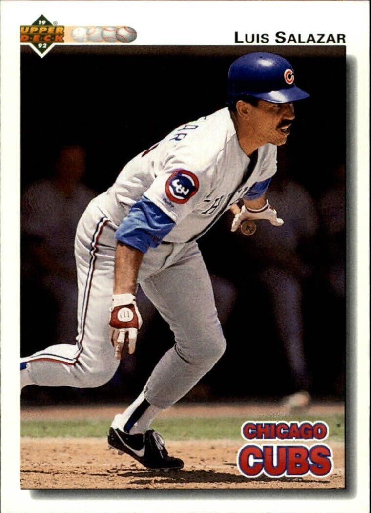 Luis Salazar 1992 Upper Deck MLB #638 Baseball Card Chicago Cubs