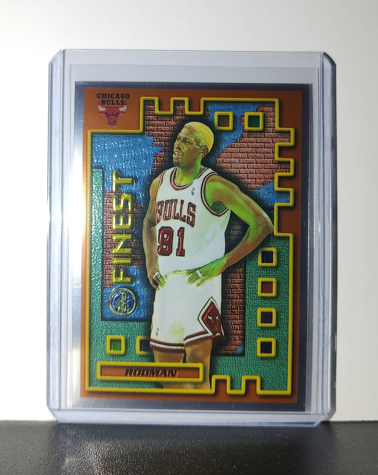 Dennis Rodman 1995-96 Topps Finest NBA #M24 Mysterly Bulls
