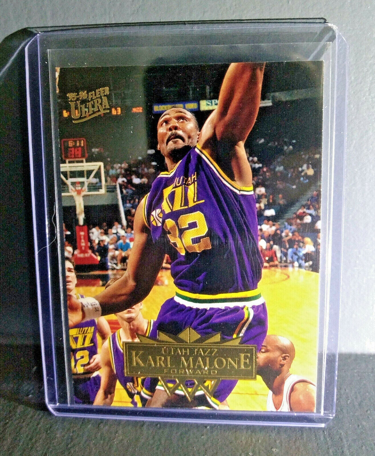 1995-96 Karl Malone Fleer Ultra #185 Basketball Card