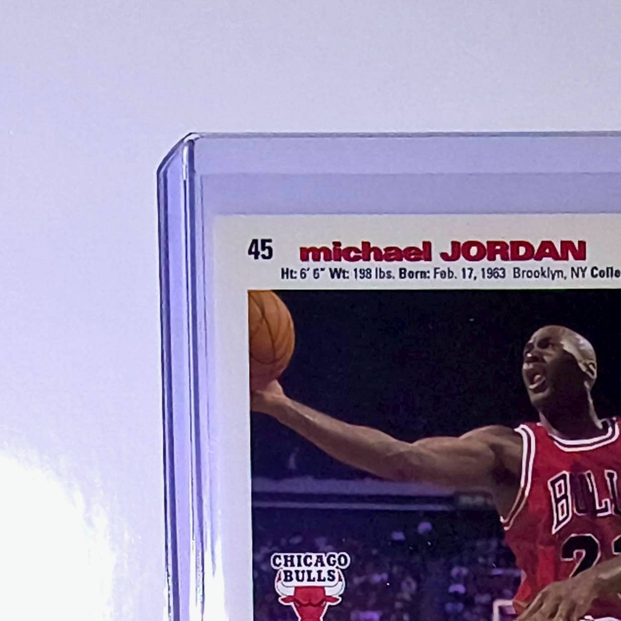 Michael Jordan 1995-96 Upper Deck Collector's Choice #45 Card Chicago Bulls