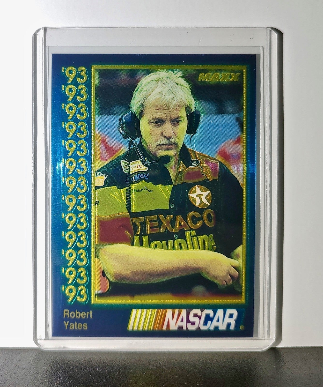 Robert Yates 1993 Maxx Premier Plus Racing #90 NASCAR Card Robert Yates Racing