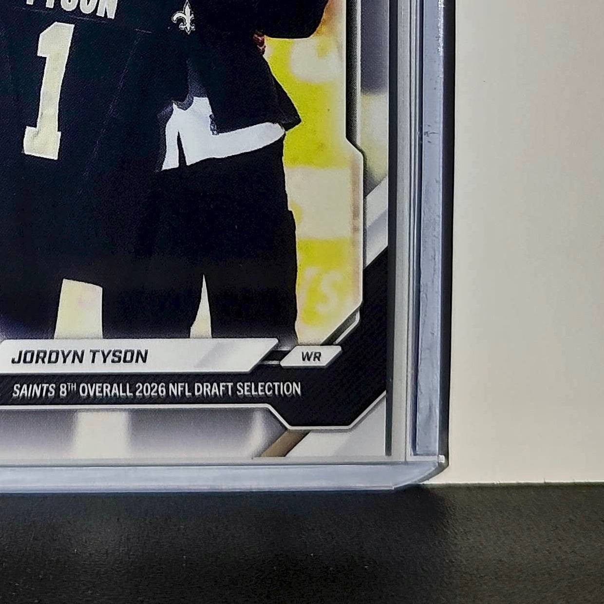 Jordyn Tyson Rookie 2026 Topps Now Draft Night #JTYS Card New Orleans Saints