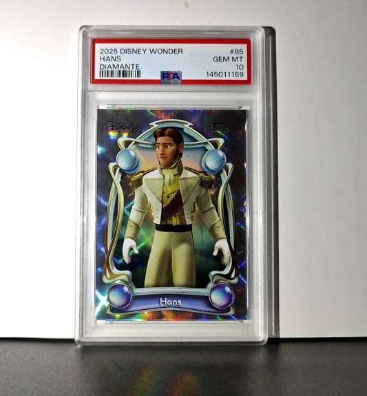 Hans 2025 Topps Disney Wonder #85 Winter Variant Card Frozen PSA 10