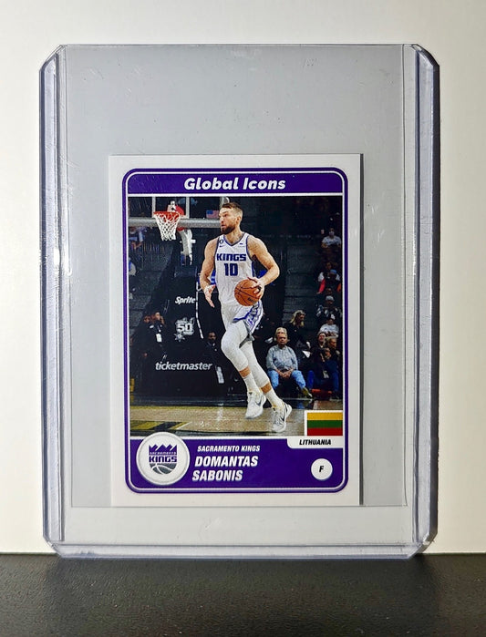 Domantas Sabonis 2023-24 Panini NBA #76 Global Icons Sticker Sacramento Kings