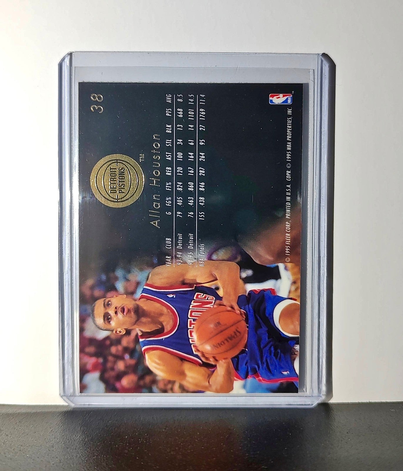 Allan Houston 1995-96 Flair NBA #38 Card Detroit Pistons