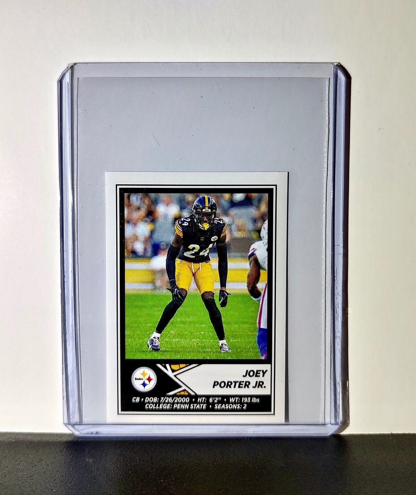 Joey Porter Jr. 2024 Panini NFL Sticker #165 Pittsburgh Steelers