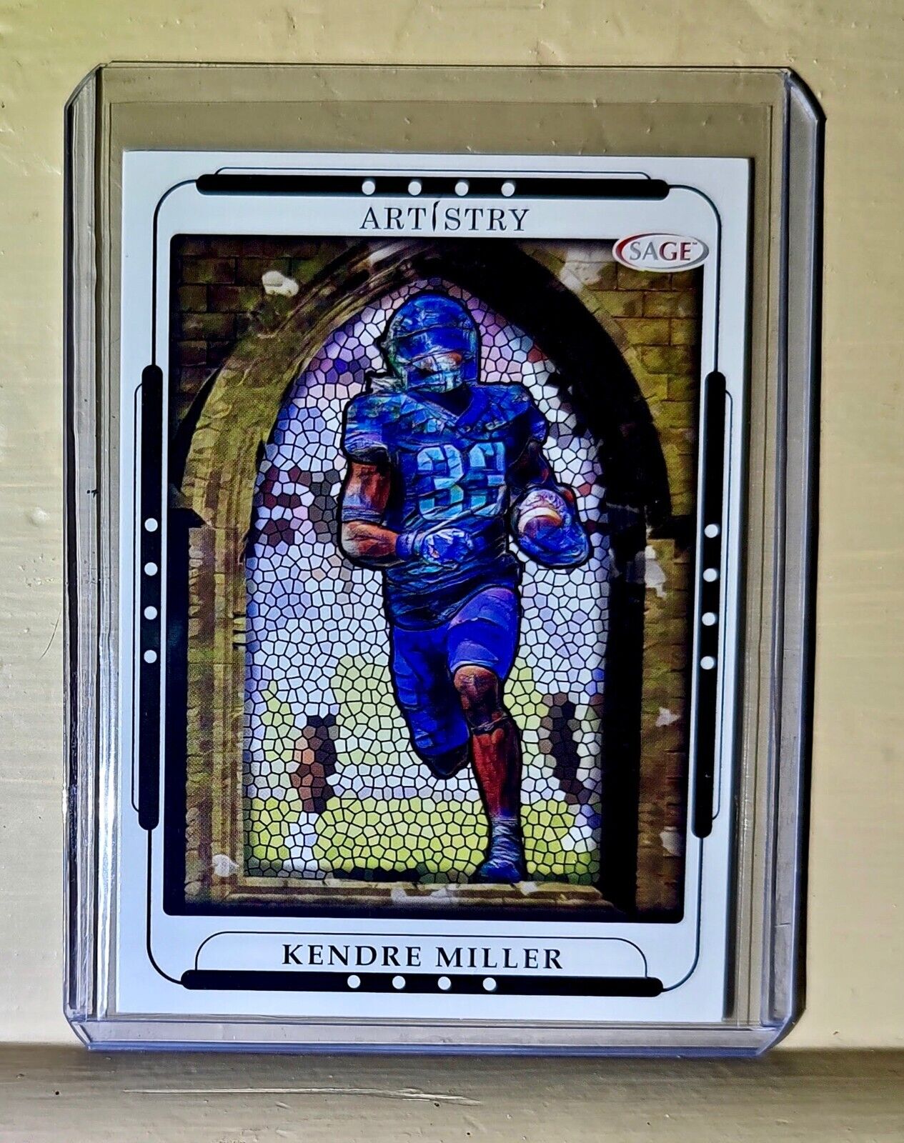 Kendre Miller 2023 SAGE NFL Artistry Football #79 Card