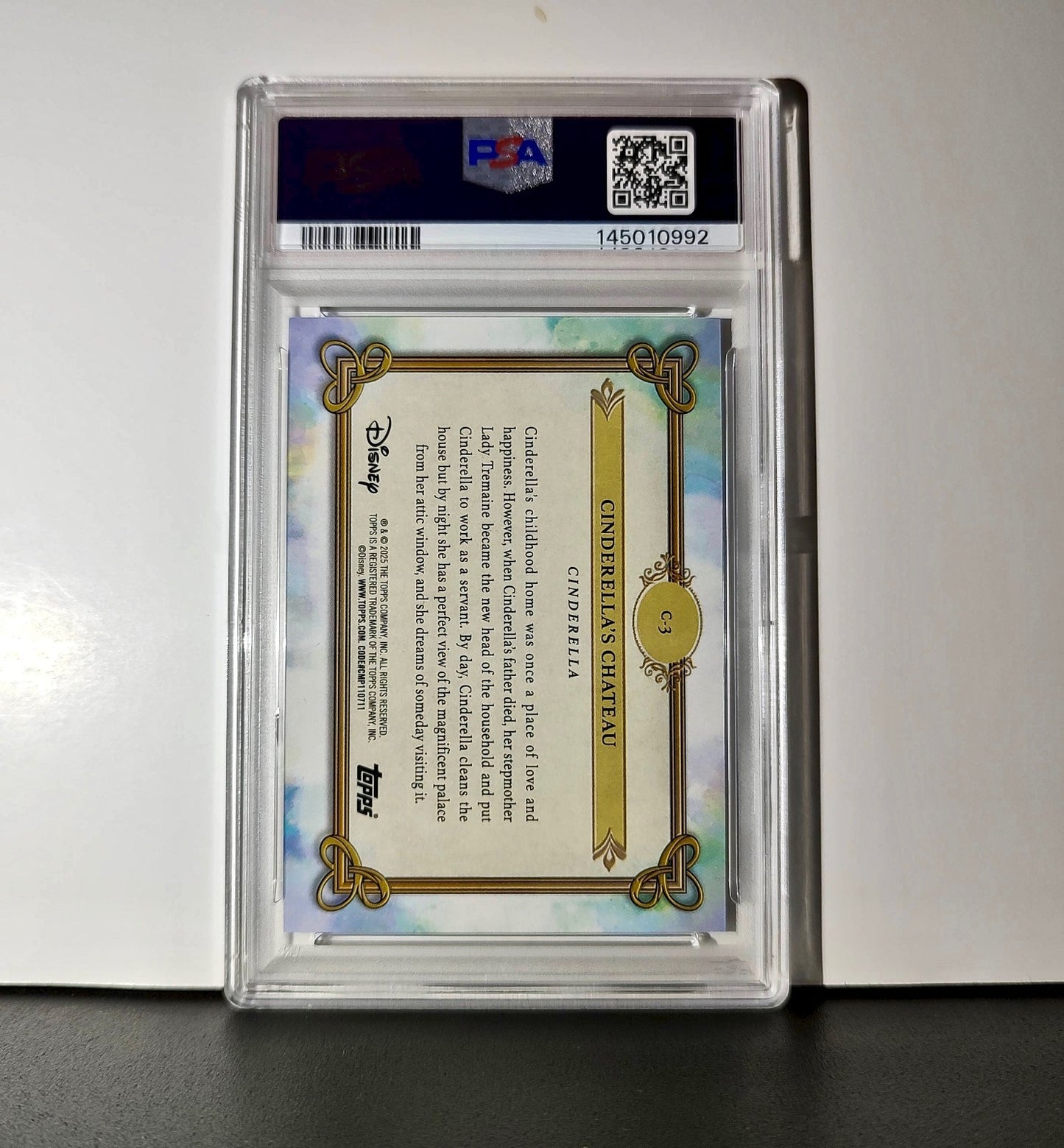 Cinderella's Chateau 2025 Topps Disney #C-3 Card Cinderella PSA 9