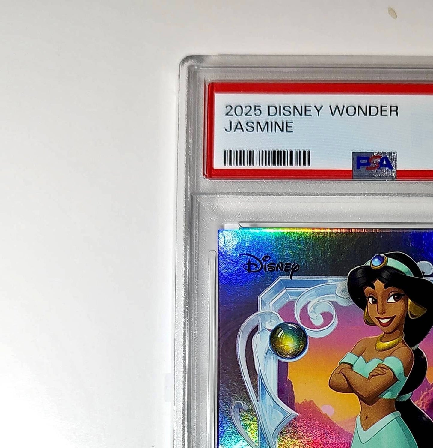 Jasmine 2025 Topps Disney Cartoon Princess #156 Card Aladdin PSA 9