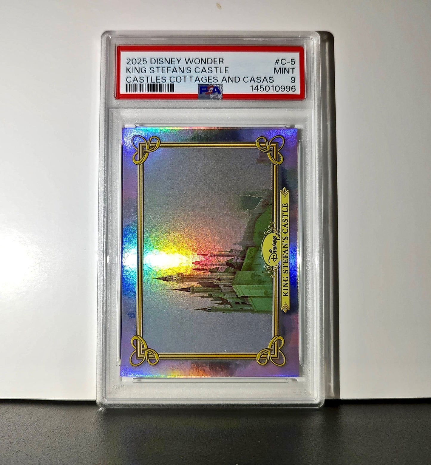 King Stefan's Castle 2025 Topps Disney #C-5 Card Sleeping Beauty PSA 9 MT