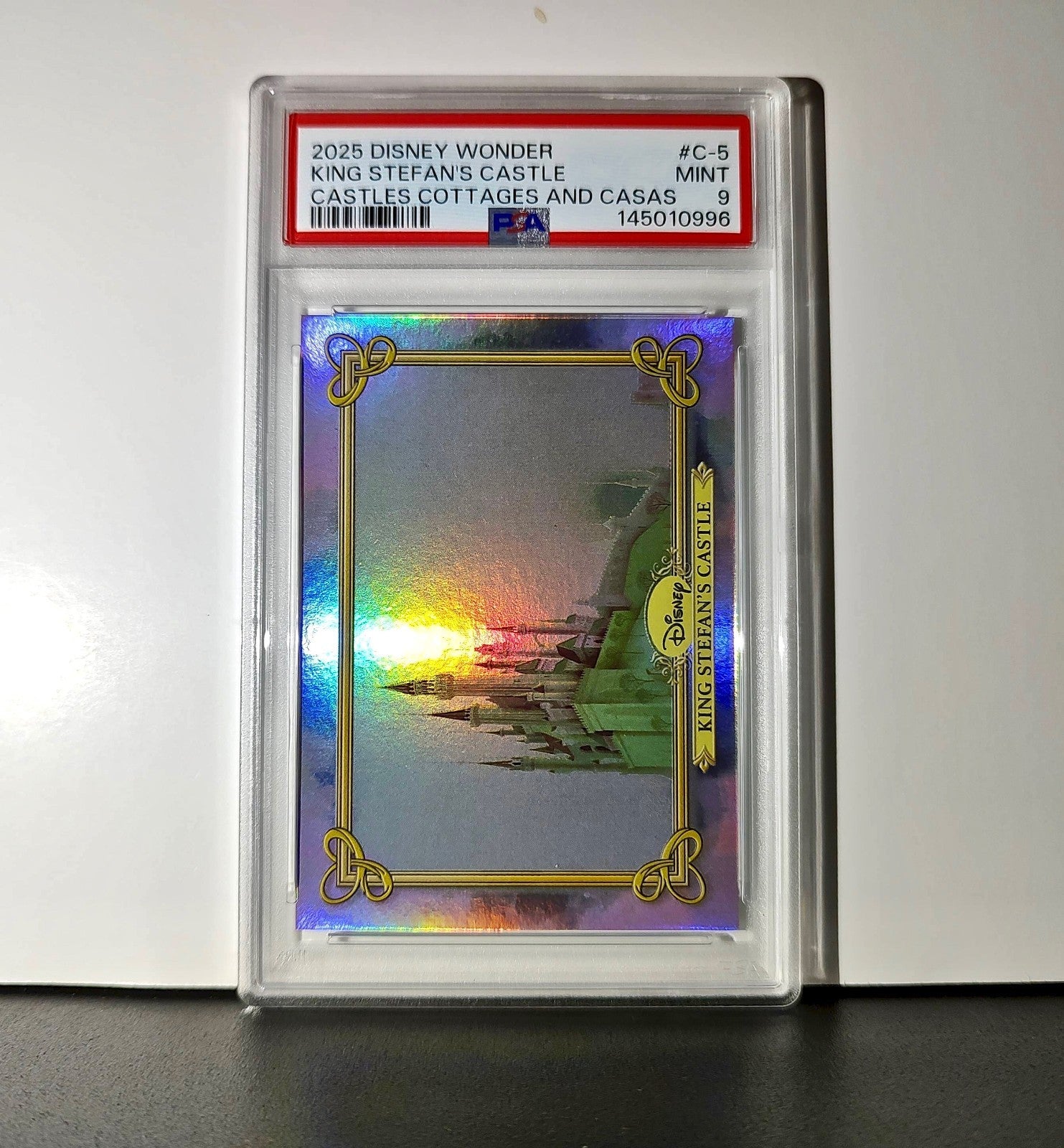 King Stefan's Castle 2025 Topps Disney #C-5 Card Sleeping Beauty PSA 9 MT