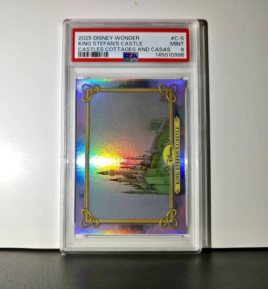 King Stefan's Castle 2025 Topps Disney #C-5 Card Sleeping Beauty PSA 9 MT