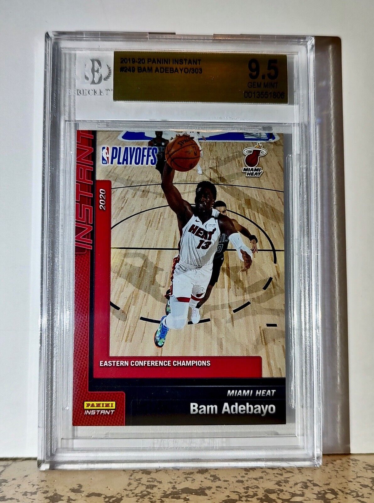 Bam Adebayo 2019-20 Panini NBA #249 Card 1 of 303 BGS 9.5 Gem Mint Miami Heat