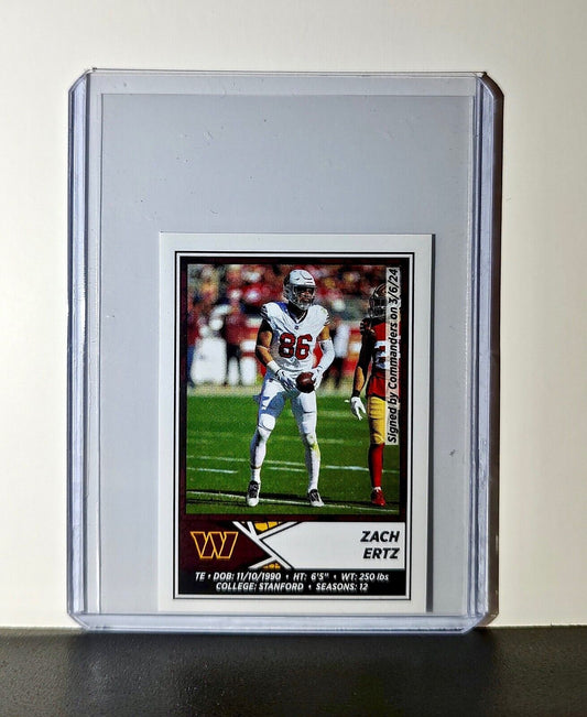Zach Ertz 2024 Panini NFL Sticker #351 Washington Commanders