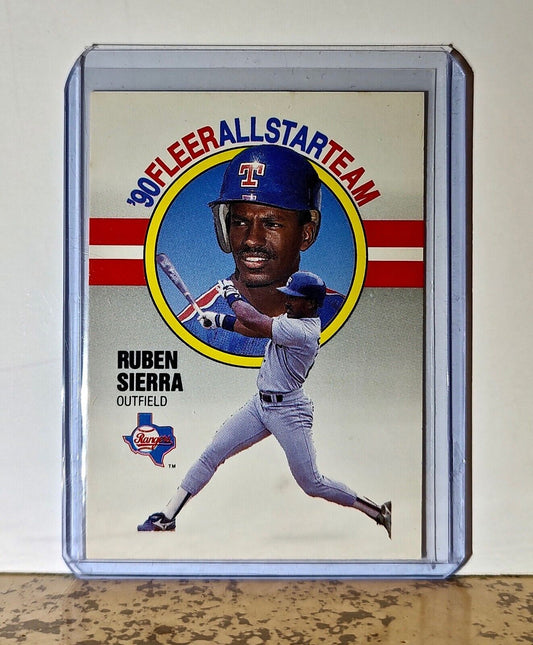 Ruben Sierra 1990 Fleer All-Star Team MLB #11 Baseball Card Texas Rangers